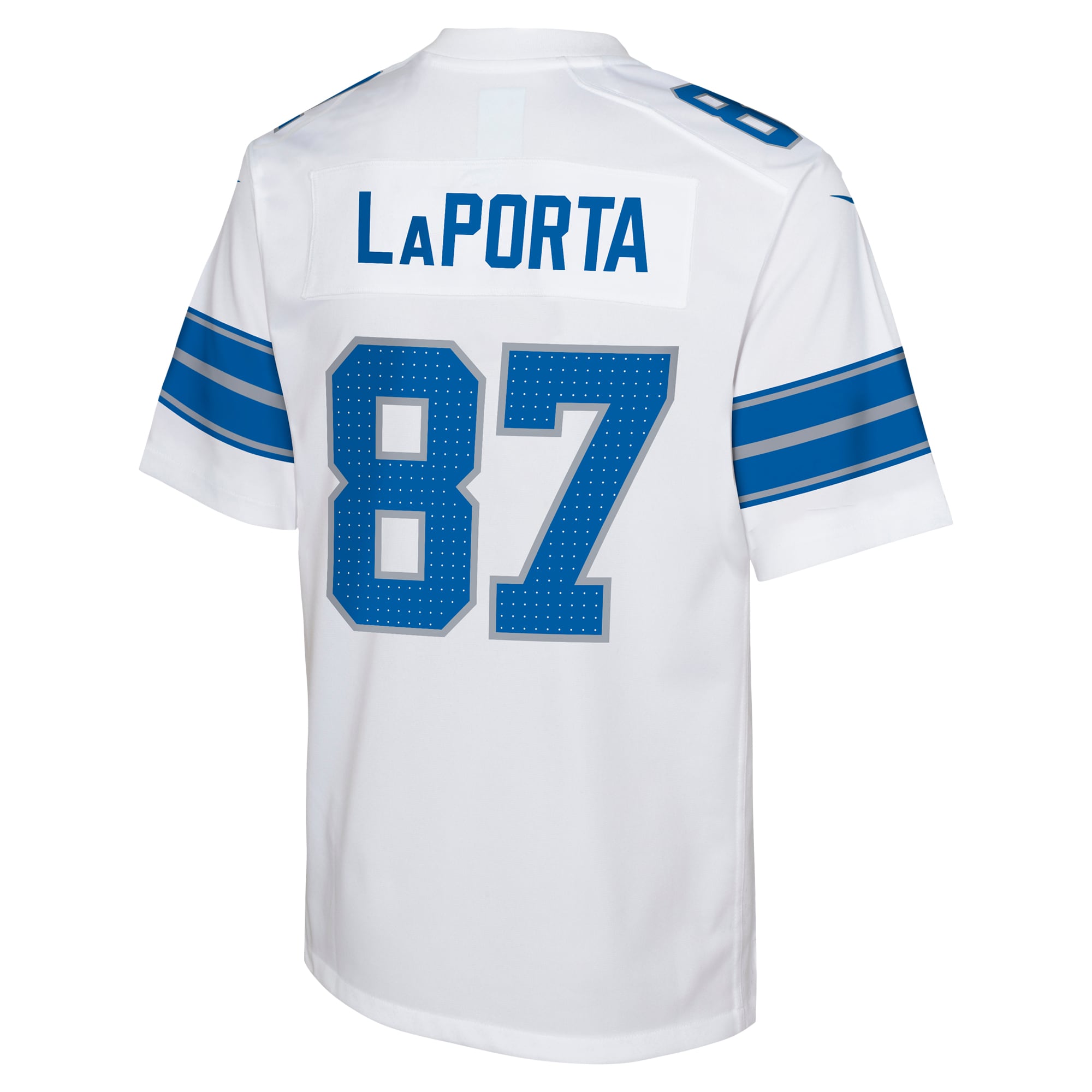 Detroit Lions Sam LaPorta White Player Game NFL Jersey Youth