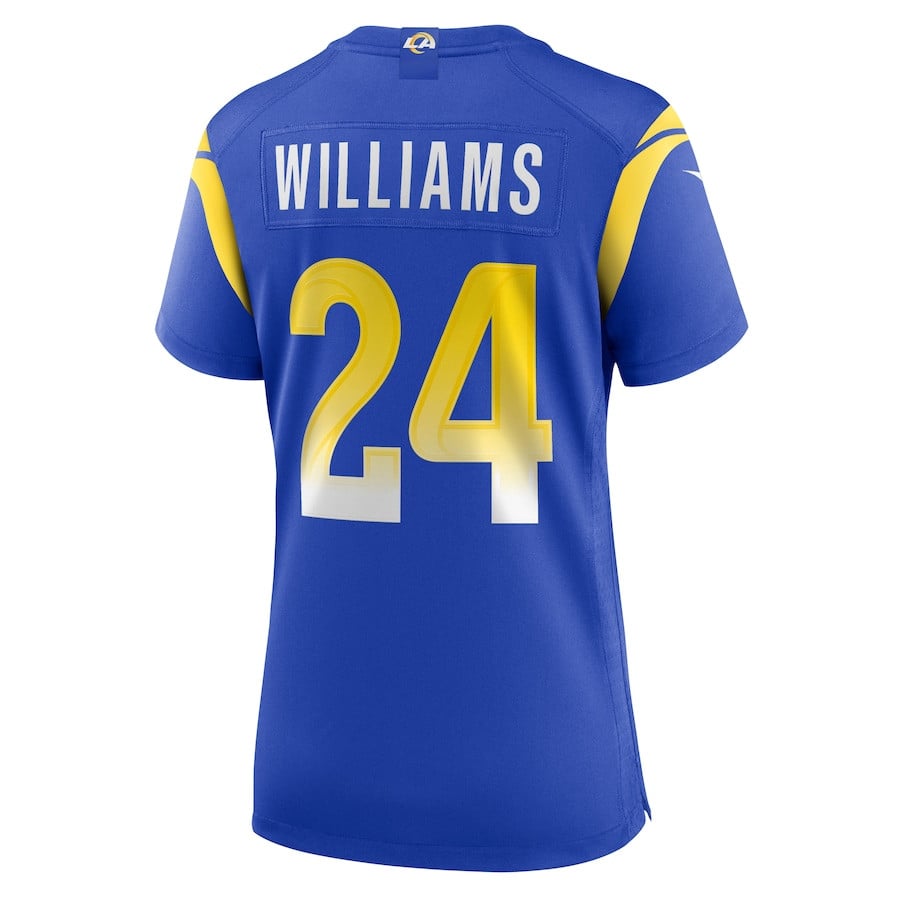 Darious Williams 24 Los Angeles Rams Team Game Royal NFL Jersey Women's