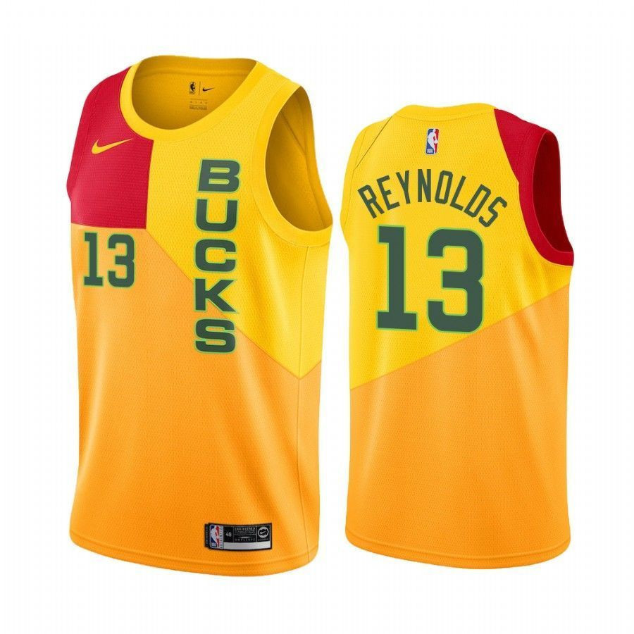 Milwaukee Bucks Cameron Reynolds 13 City NBA Jersey Men's