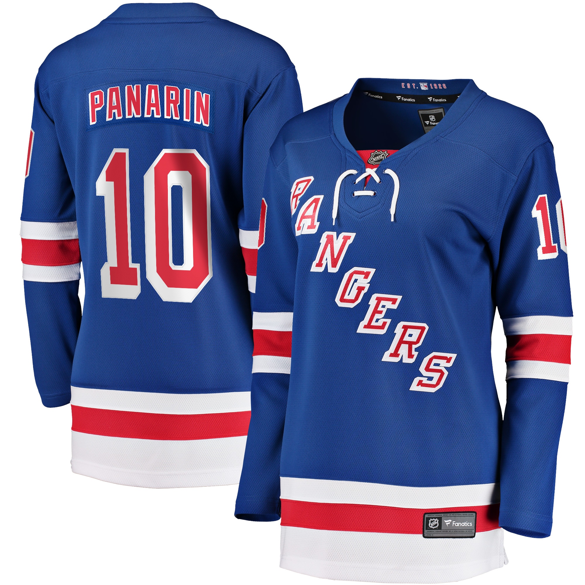 New York Rangers Artemi Panarin Blue Home Premier Breakaway Player NHL Jersey Women's