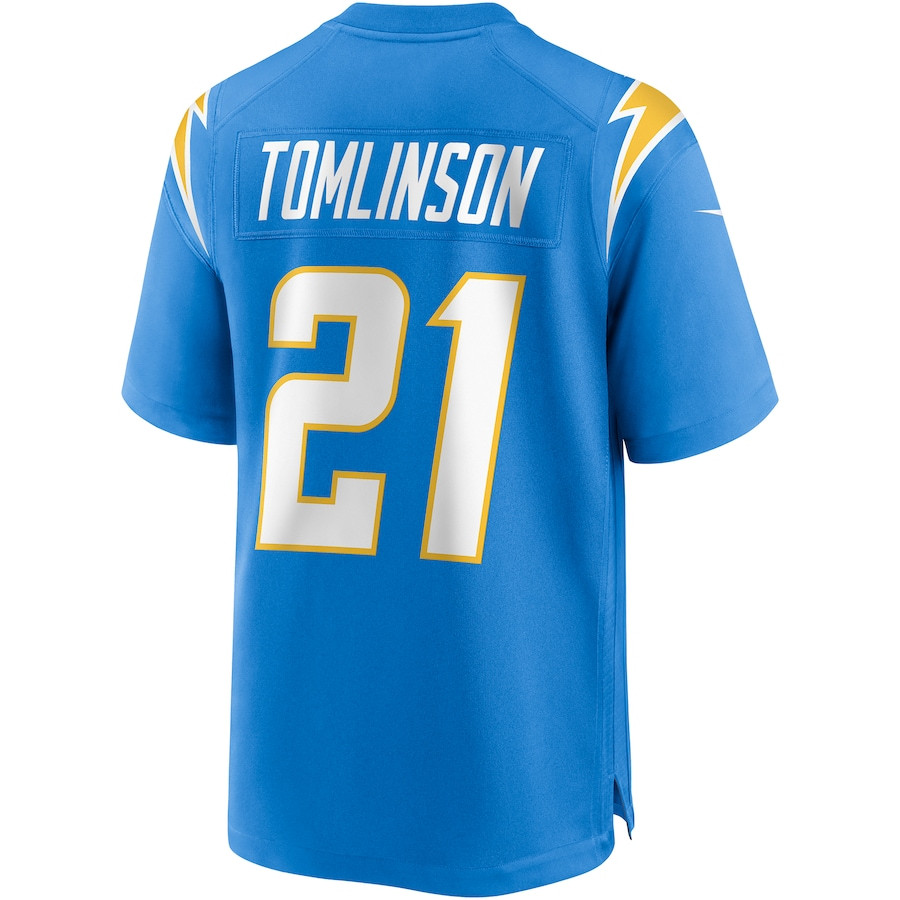 LaDainian Tomlinson 21 Los Angeles Chargers Game Retired Powder Blue NFL Jersey Men's