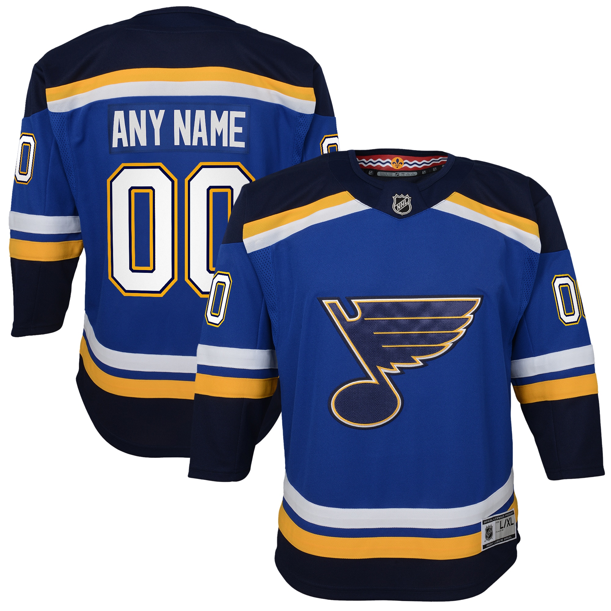 St. Louis Blues Blue Home Premier Custom NHL Jersey Youth