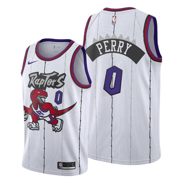 Reggie Perry Toronto Raptors Black Earned Edition 0 NBA Jersey Men's