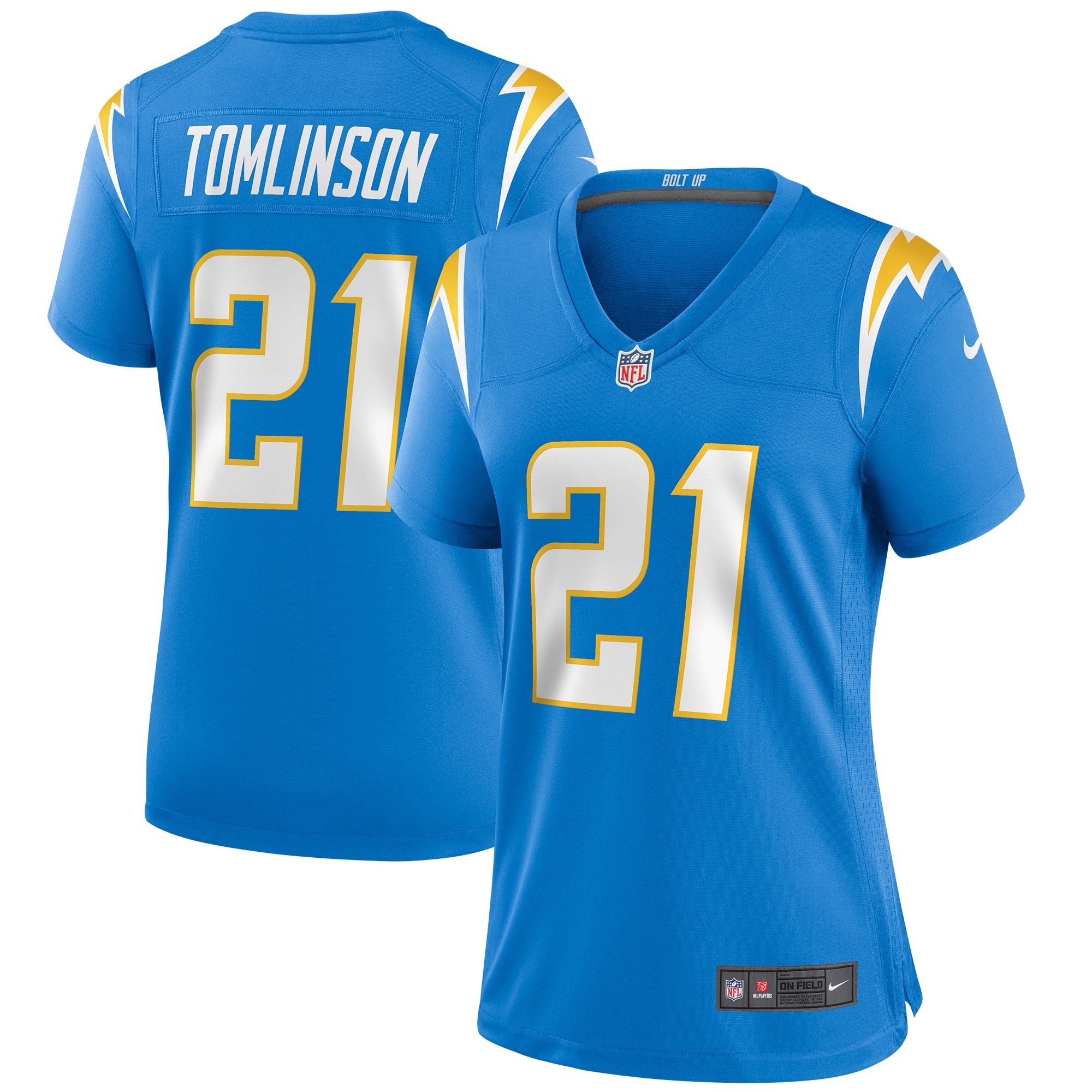 Los Angeles Chargers LaDainian Tomlinson Powder Blue Game Retired Player NFL Jersey Women's