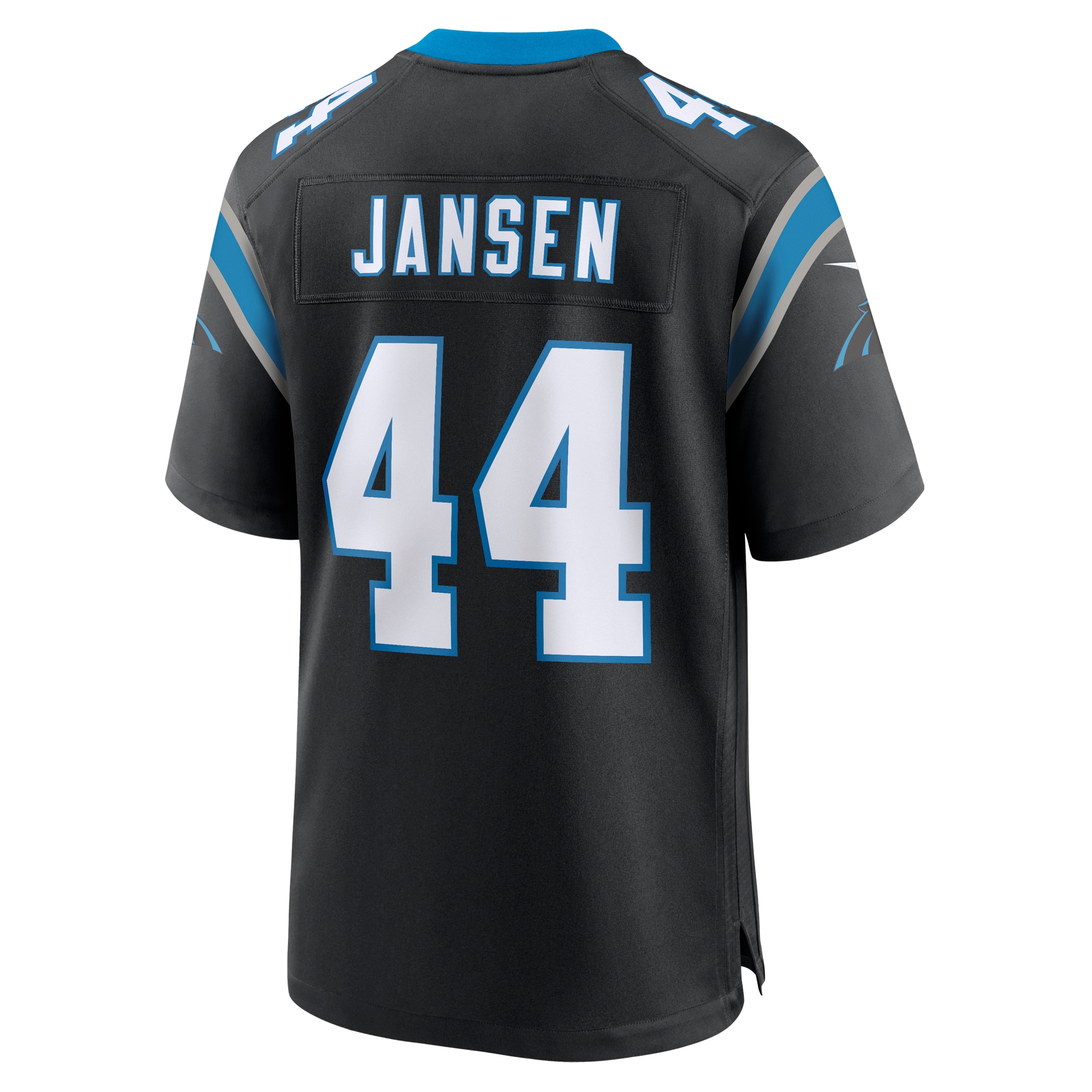 Carolina Panthers J.J. Jansen Black Team Game NFL Jersey Men's
