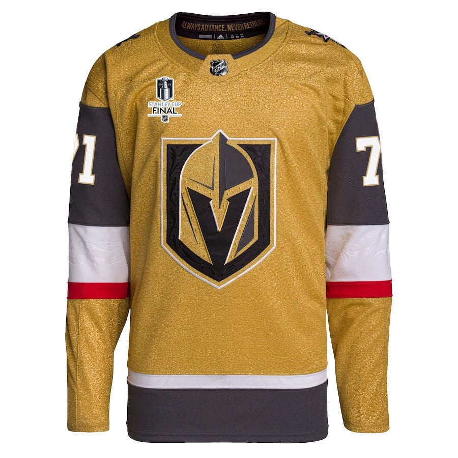 William Karlsson 71 Vegas Golden Knights Stanley Cup 2023 Final Patch Home Breakaway Gold NHL Jersey Men's