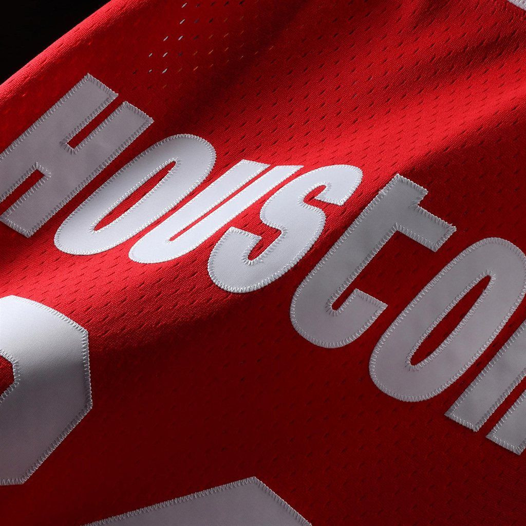 Hakeem Olajuwon Houston Rockets Mitchell Ness 1993-94 Hardwood Classics Swingman Red NBA Jersey Men's