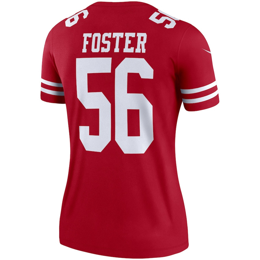 Reuben Foster 56 San Francisco 49ers Legend Scarlet NFL Jersey Women's