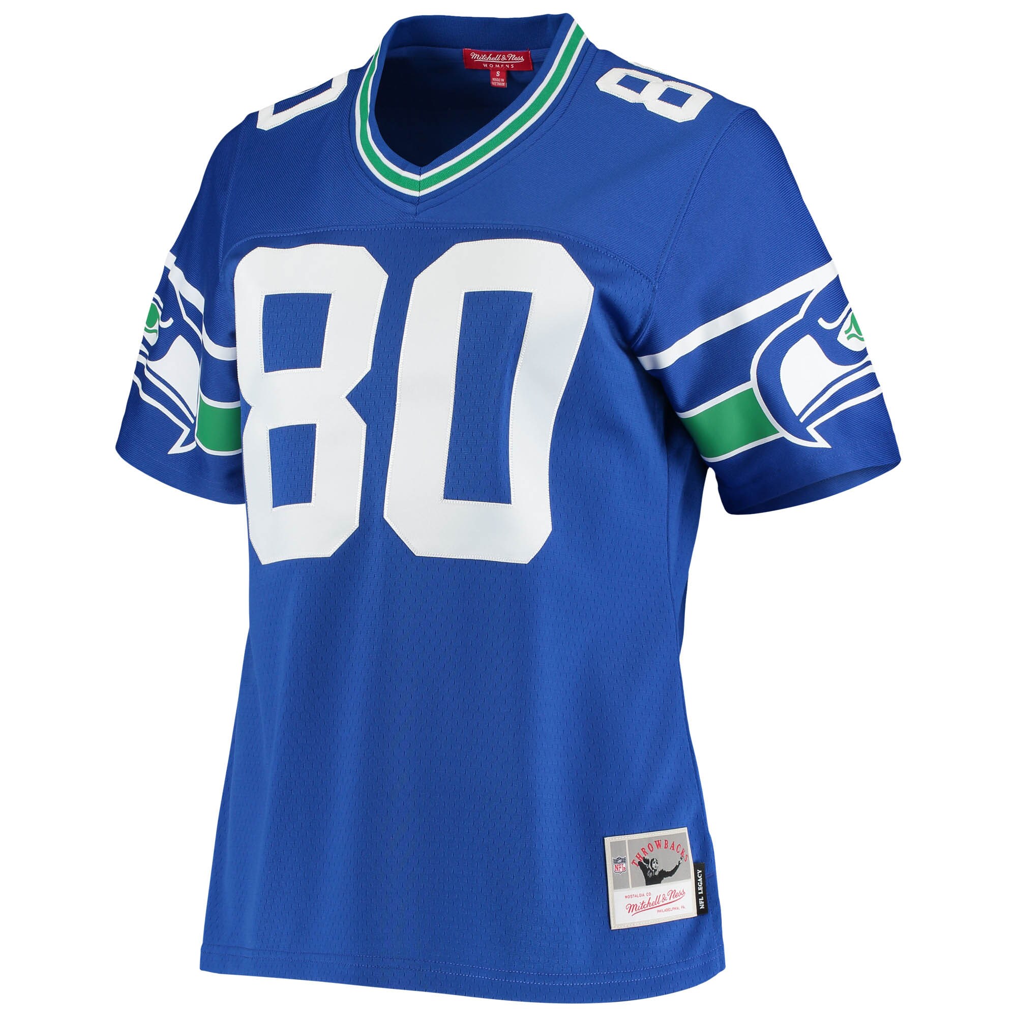 Seattle Seahawks Steve Largent Mitchell Ness Royal 1985 Legacy NFL Jersey Women's