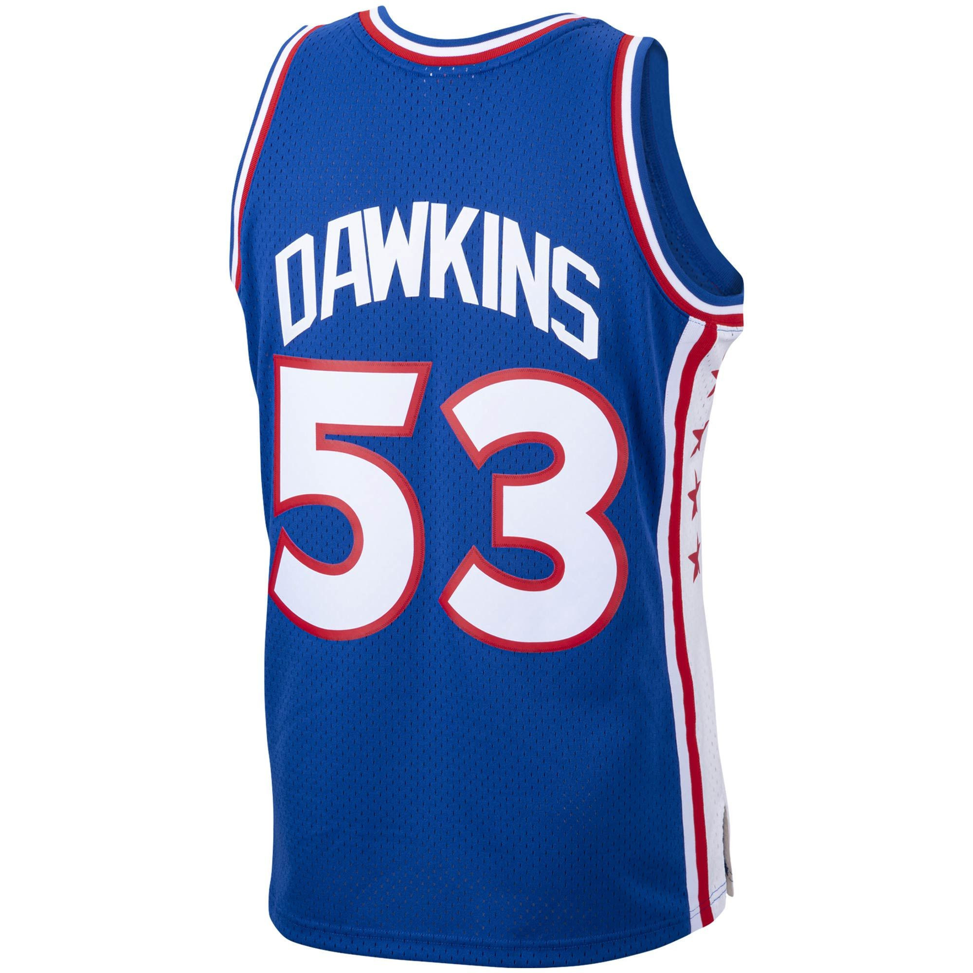 Darryl Dawkins Philadelphia 76ers Mitchell Ness 1976-77 Hardwood Classics Swingman Player Royal NBA Jersey Men's