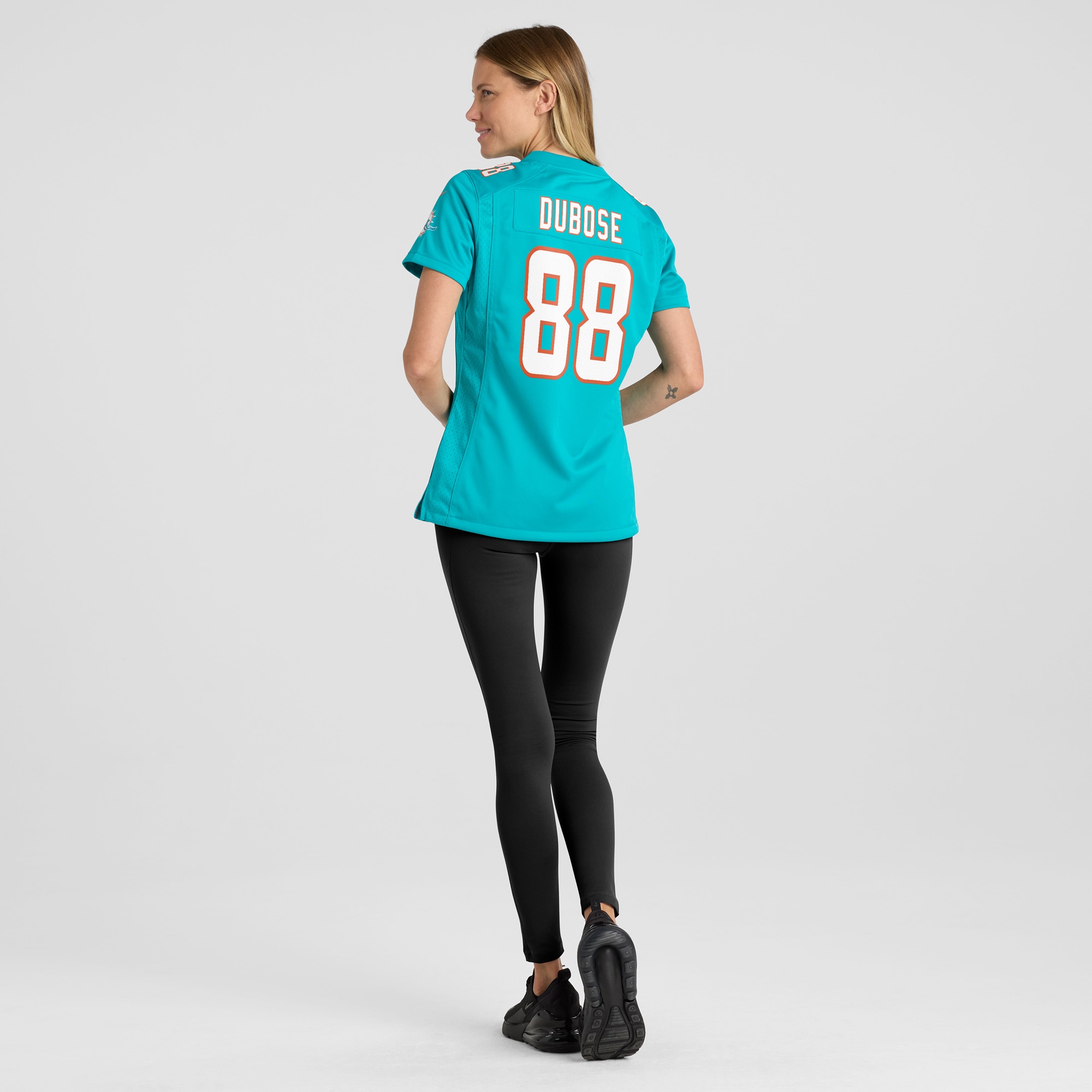 Miami Dolphins Grant DuBose Aqua Game NFL Jersey Women's