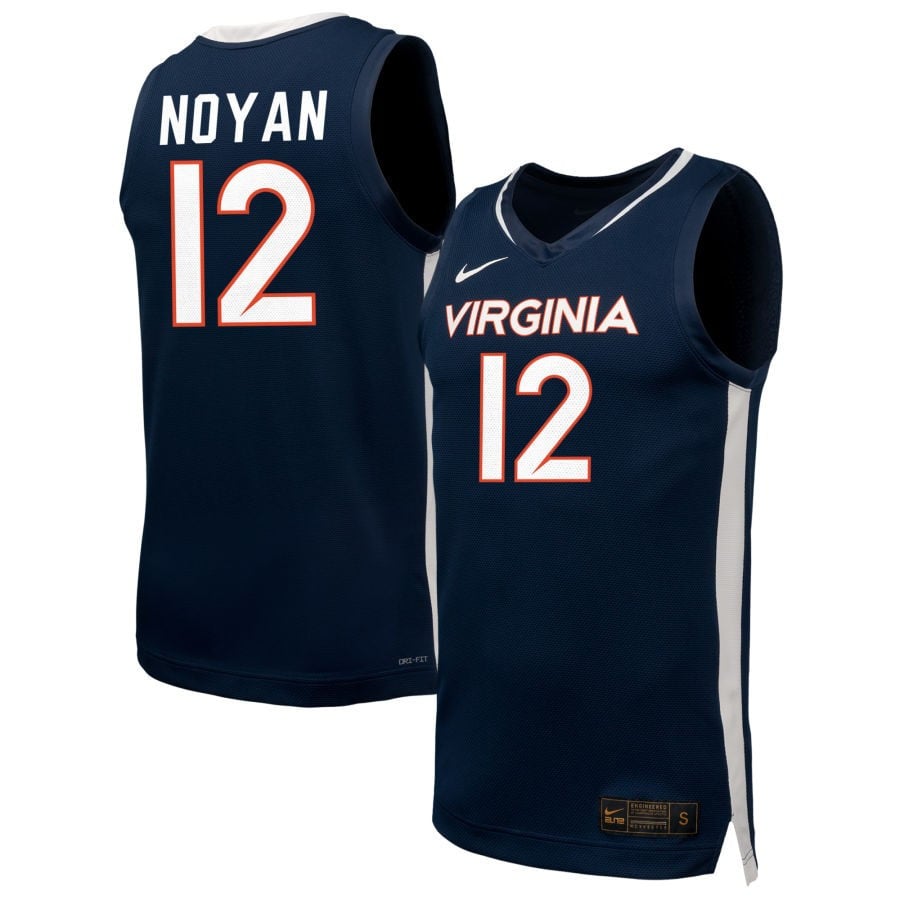 Edessa Noyan 12 Virginia Cavalier Unisex NIL Navy NCAA Jersey Unisex