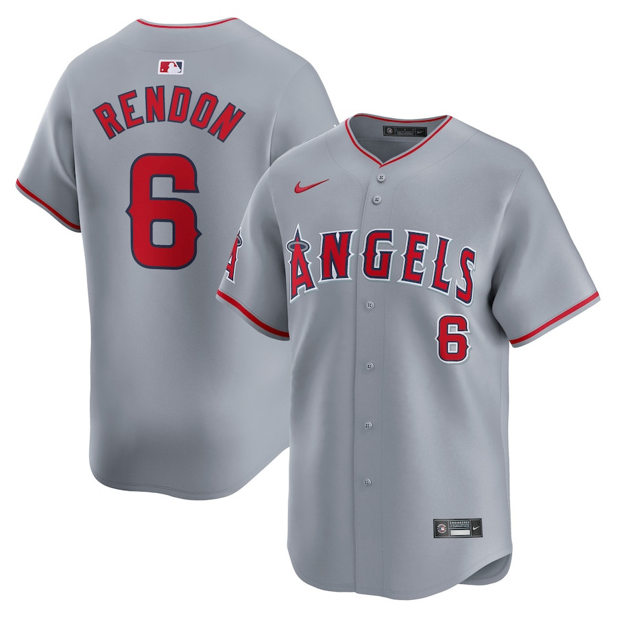 Anthony Rendon 6 Los Angeles Angels Away Limited Gray MLB Jersey Men's