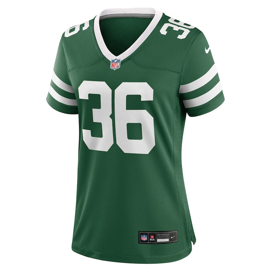 Chuck Clark 36 New York Jets Team Game Legacy Green NFL Jersey Women's