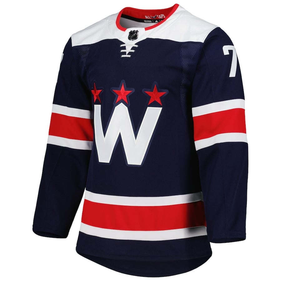 TJ Oshie 77 Washington Capitals Alternate Primegreen Navy NHL Jersey Men's