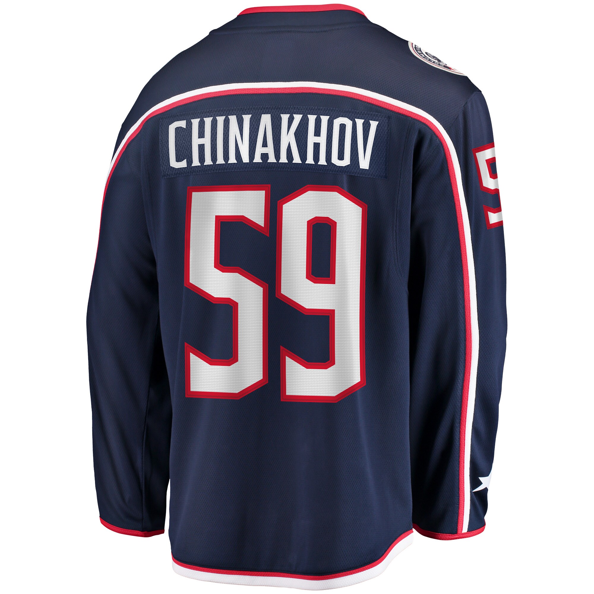 Columbus Blue Jackets Yegor Chinakhov Navy Home Breakaway Player NHL Jersey Men's