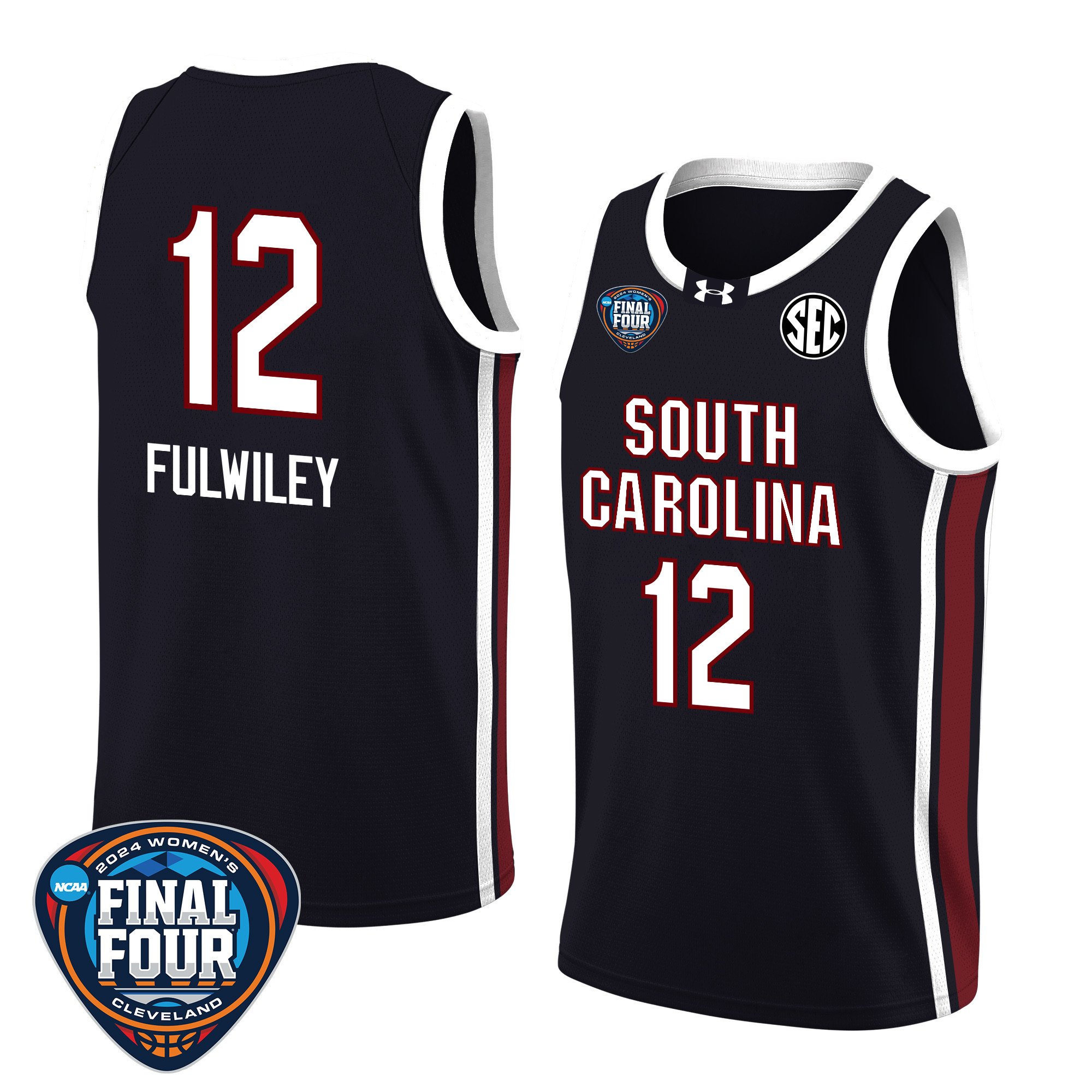 MiLaysia Fulwiley 12 South Carolina 2024 Final Four Patch Unisex NCAA Jersey Unisex