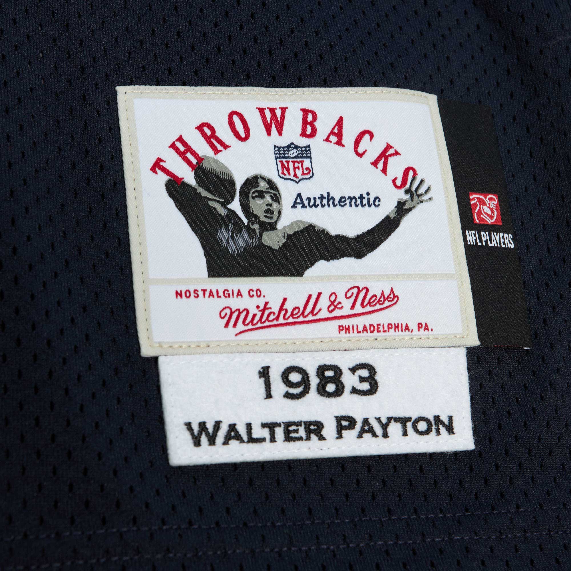Chicago Bears 1983 Walter Payton Mitchell Ness Navy Throwback Retired Player NFL Jersey Men's
