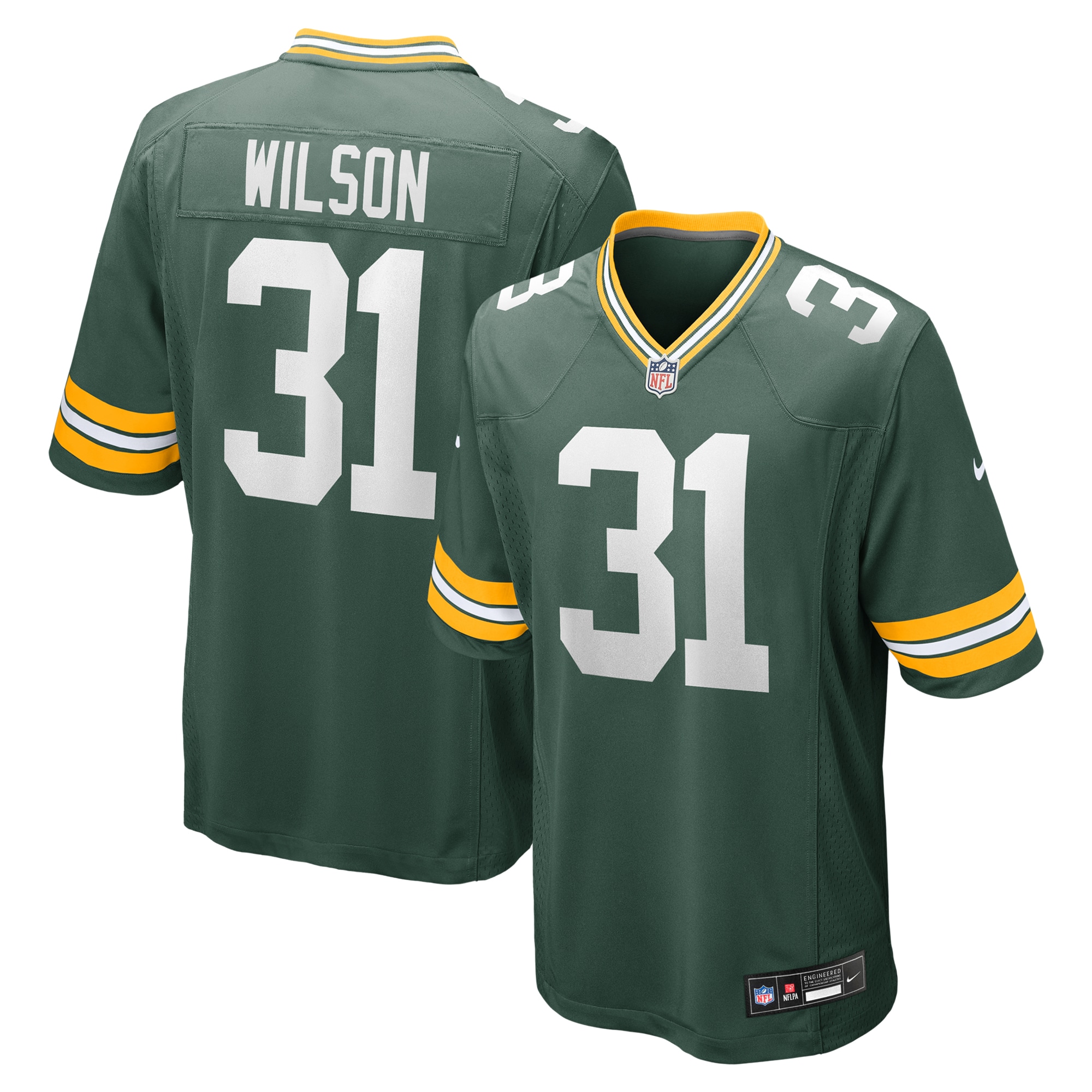 Green Bay Packers Emanuel Wilson Green Game NFL Jersey Men's