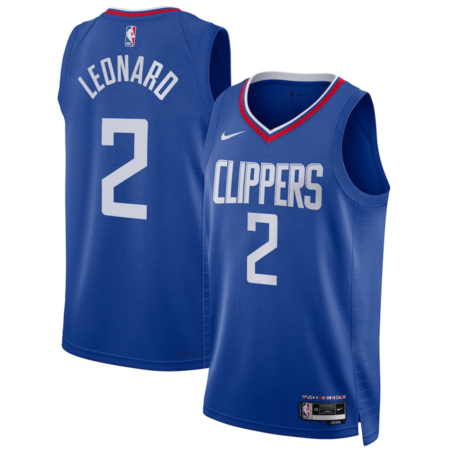 Kawhi Leonard 2 Los Angeles Clippers Unisex Swingman Icon Edition Blue NBA Jersey Unisex