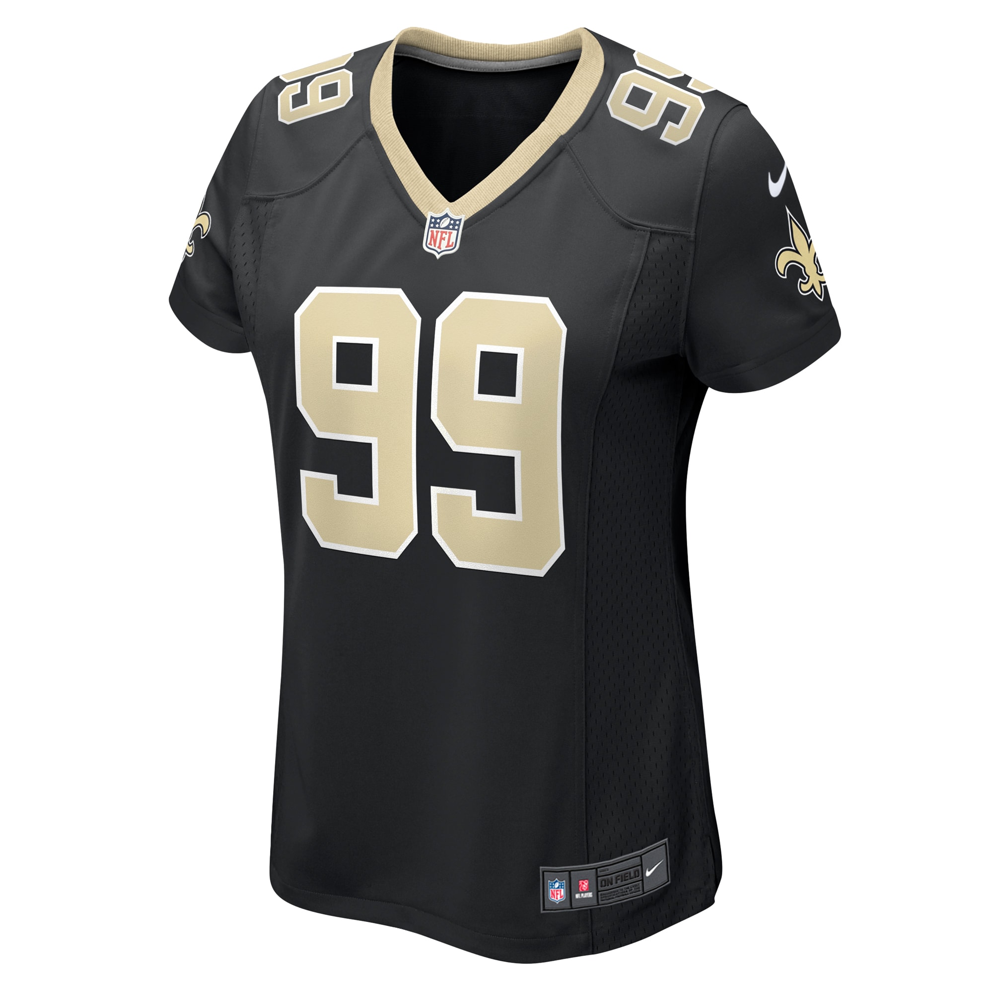 New Orleans Saints Chase Young Black Game NFL Jersey Women's