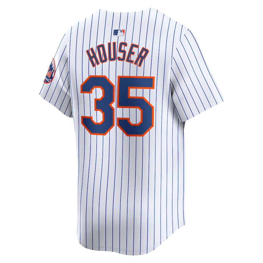 Adrian Houser 35 New York Mets Home Limited White MLB Jersey Men's