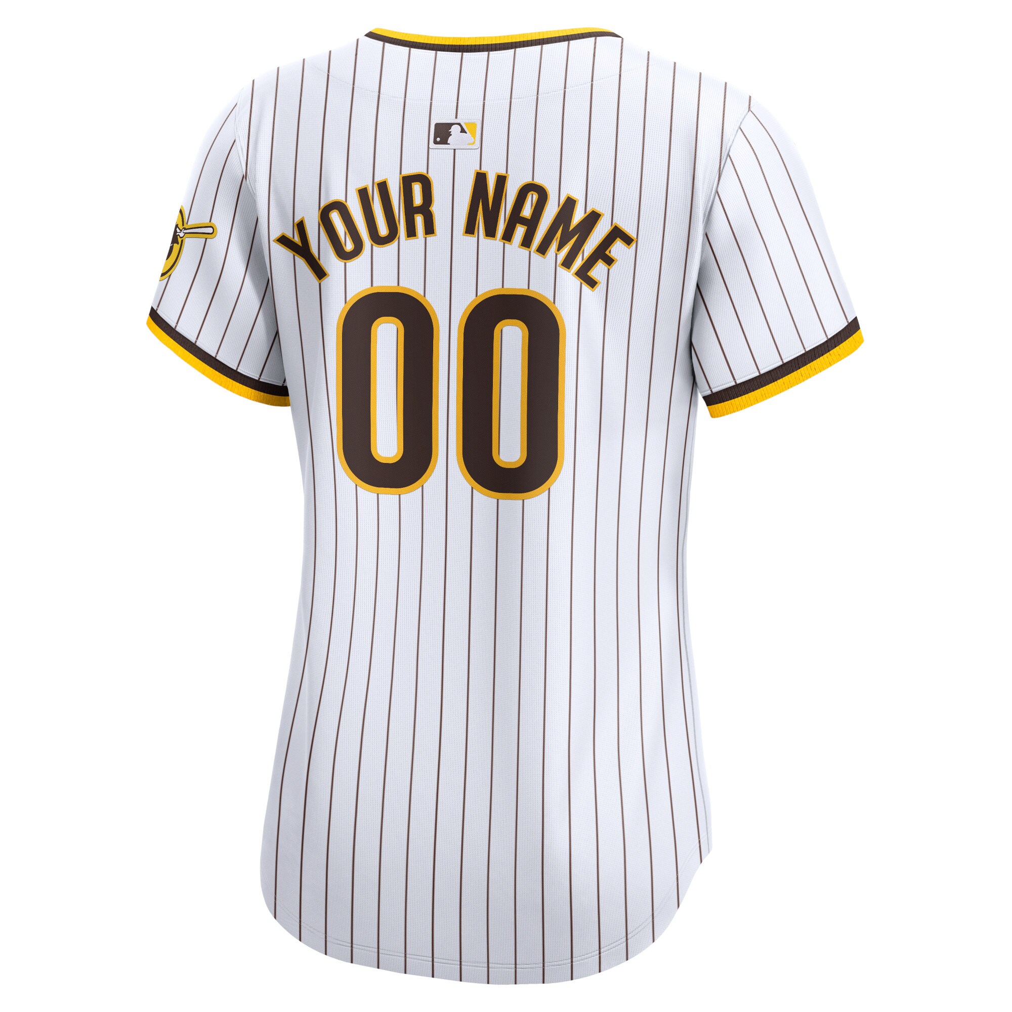 San Diego Padres White Home Limited Custom MLB Jersey Women's