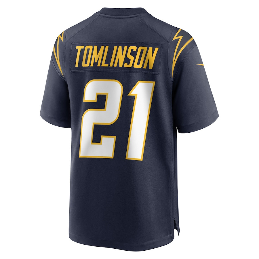 LaDainian Tomlinson 21 Los Angeles Chargers Retired Navy NFL Jersey Men's