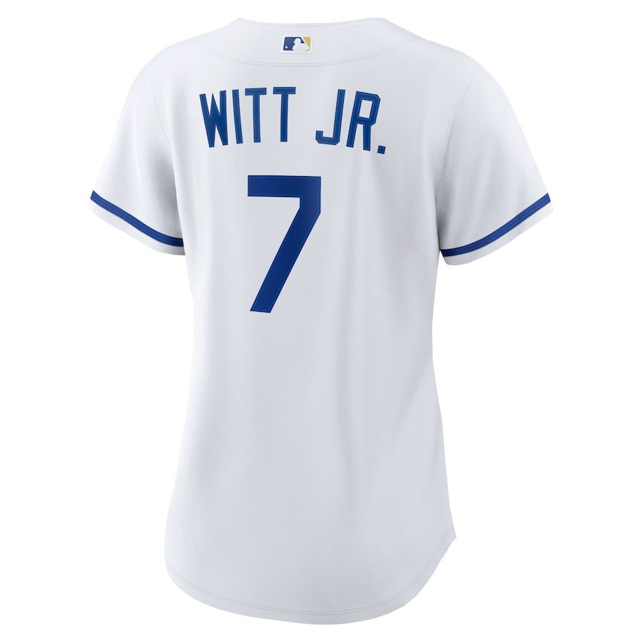 Bobby Witt Jr. 7 Kansas City Royals Home Player White MLB Jersey Women's
