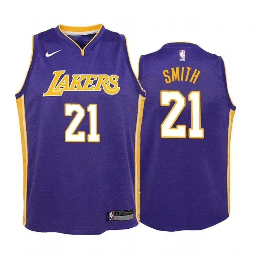 J.r. Smith Los Angeles Lakers Purple Statet NBA Jersey Youth