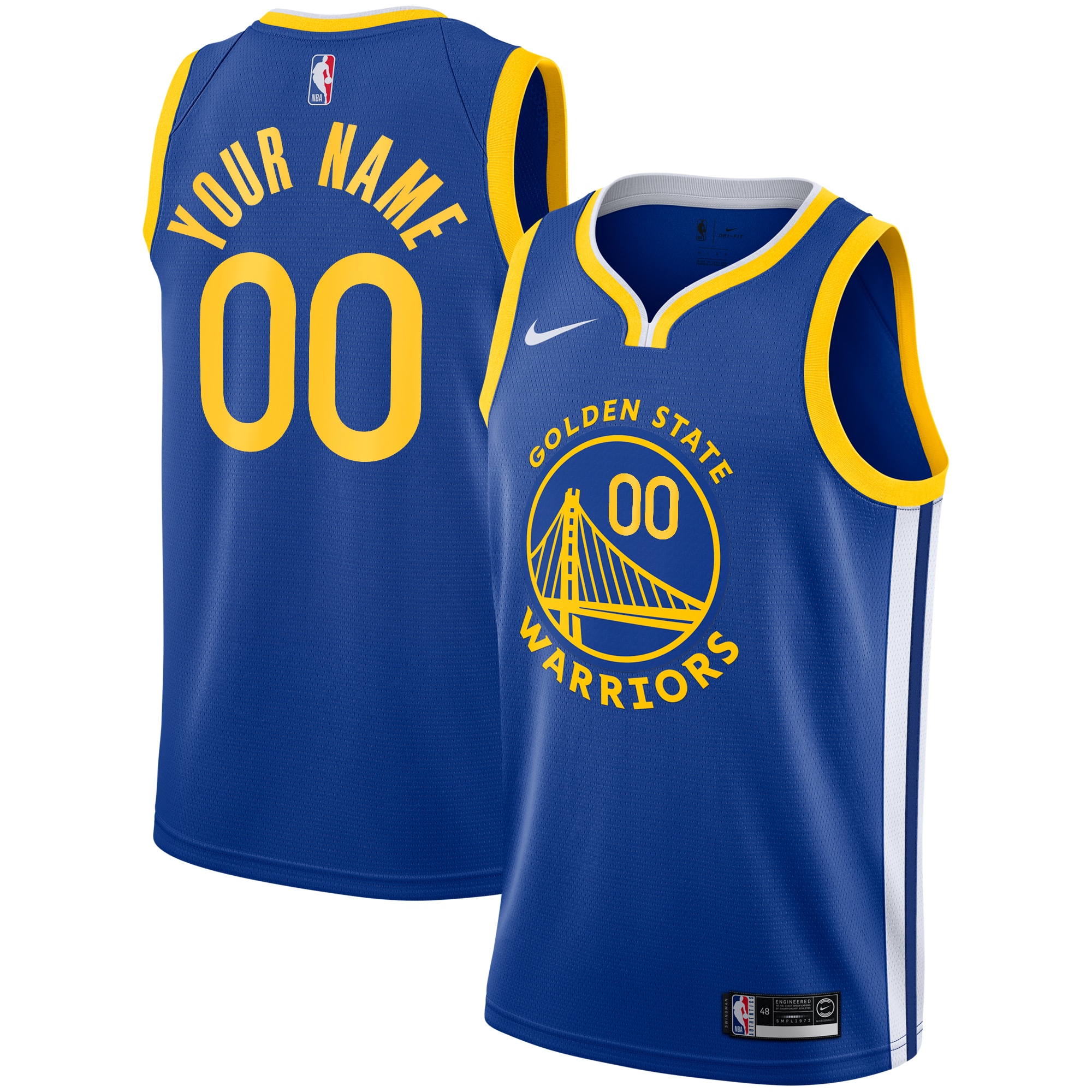 Golden State Warriors Icon Swingman Custom NBA Jersey Youth