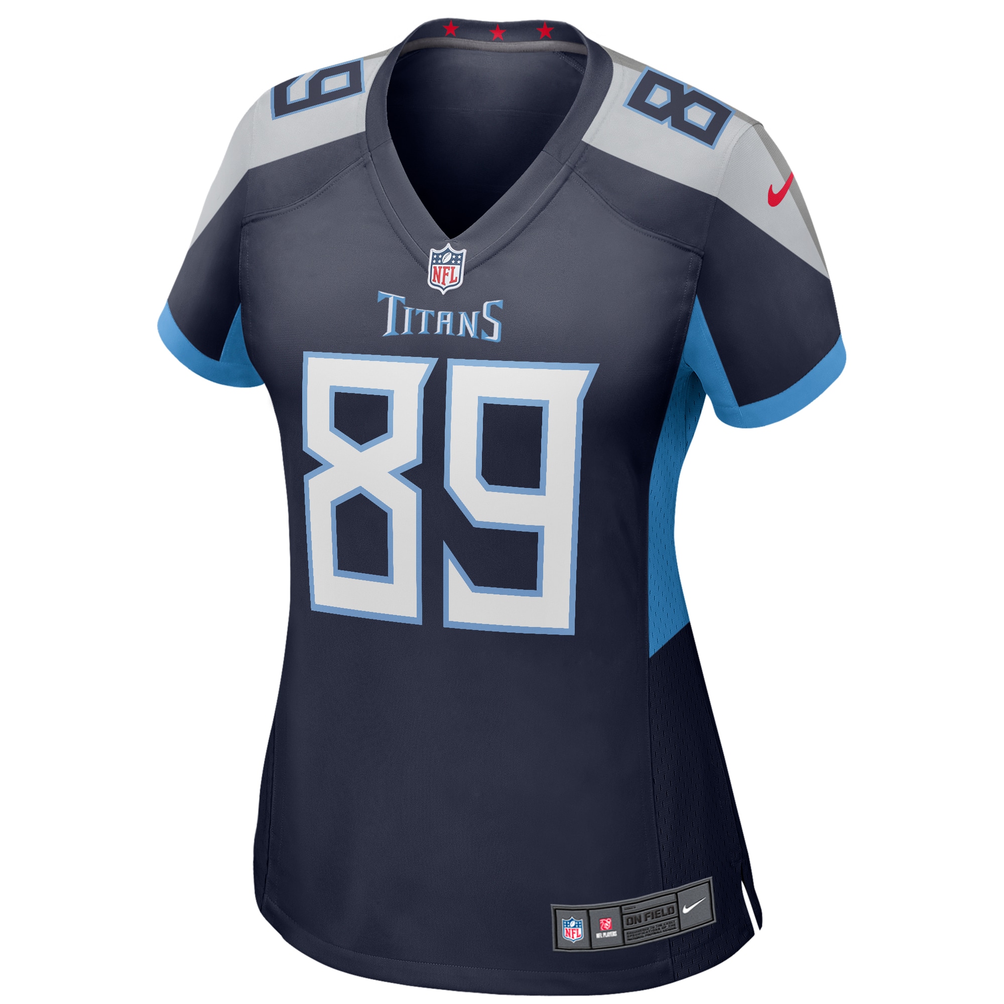 Tennessee Titans Frank Wycheck Navy Game Retired Player NFL Jersey Women's