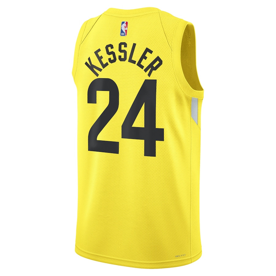 Walker Kessler 24 Utah Jazz Unisex Swingman Icon Edition Gold NBA Jersey Unisex