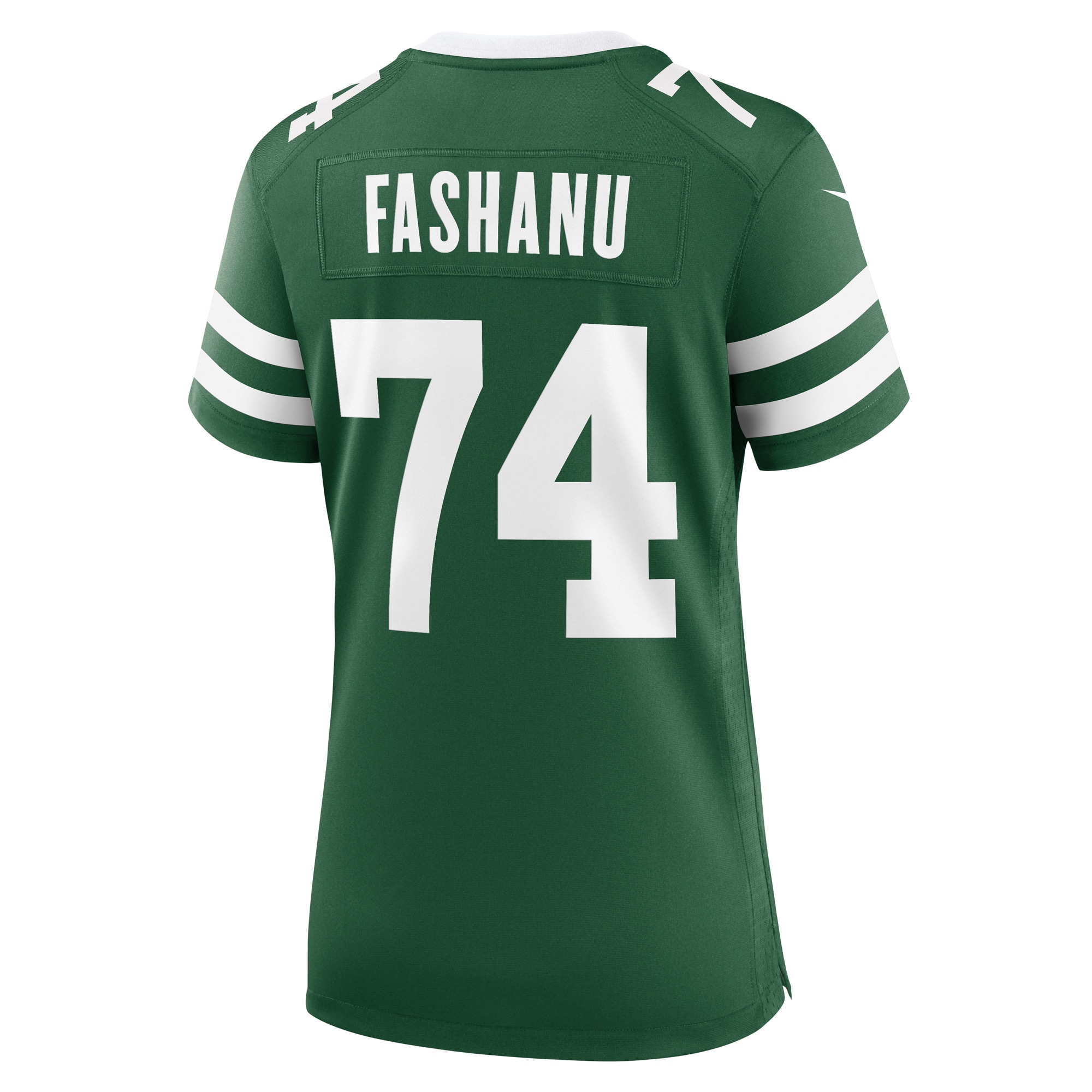 New York Jets Olu Fashanu Legacy Green Team Game NFL Jersey Women's