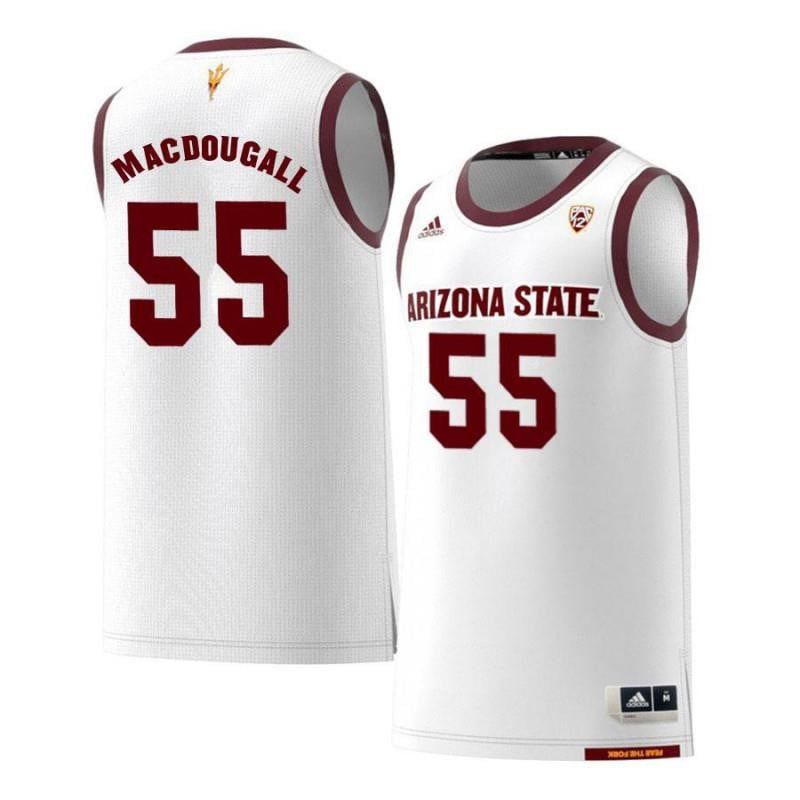 55 Connor MacDougal White Retro Arizona State Sun Devils NCAA Jersey Men's