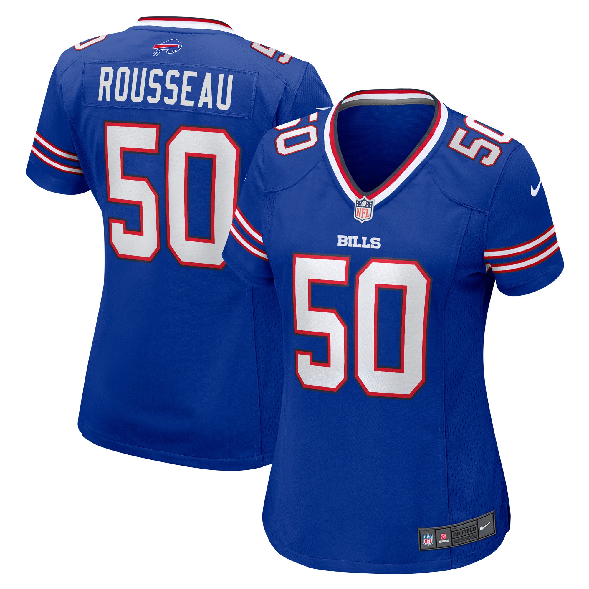 Buffalo Bills Gregory Rousseau Royal Game NFL Jersey Women's