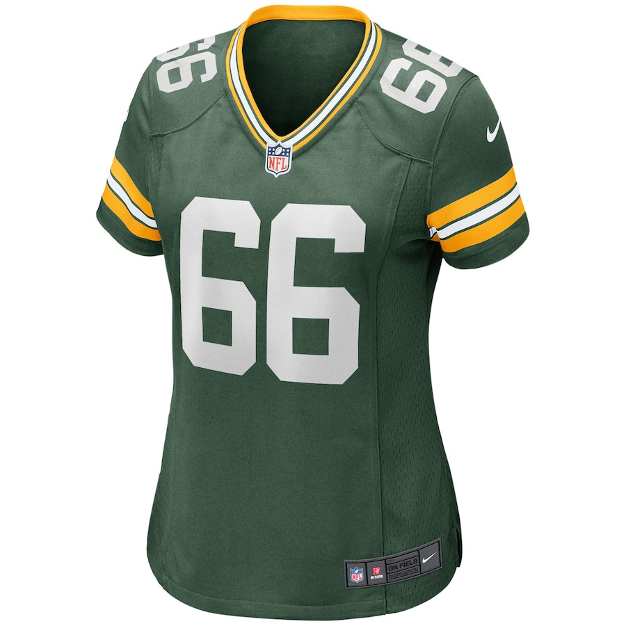 Ray Nitschke 66 Green Bay Packers Game Retired Green NFL Jersey Women's