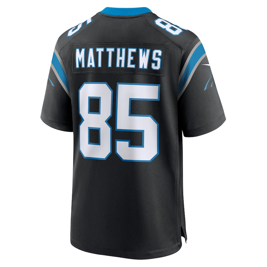 Jordan Matthews 85 Carolina Panthers Game Black NFL Jersey Men's