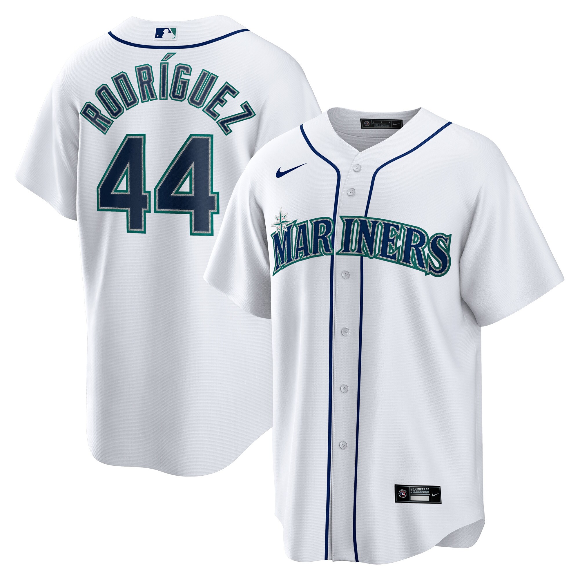 Seattle Mariners Julio Rodriguez White Home Player MLB Jersey Men's