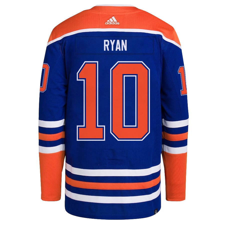 Derek Ryan 10 Edmonton Oilers 2024 Playoffs Patch Home Men NHL Jersey Men's