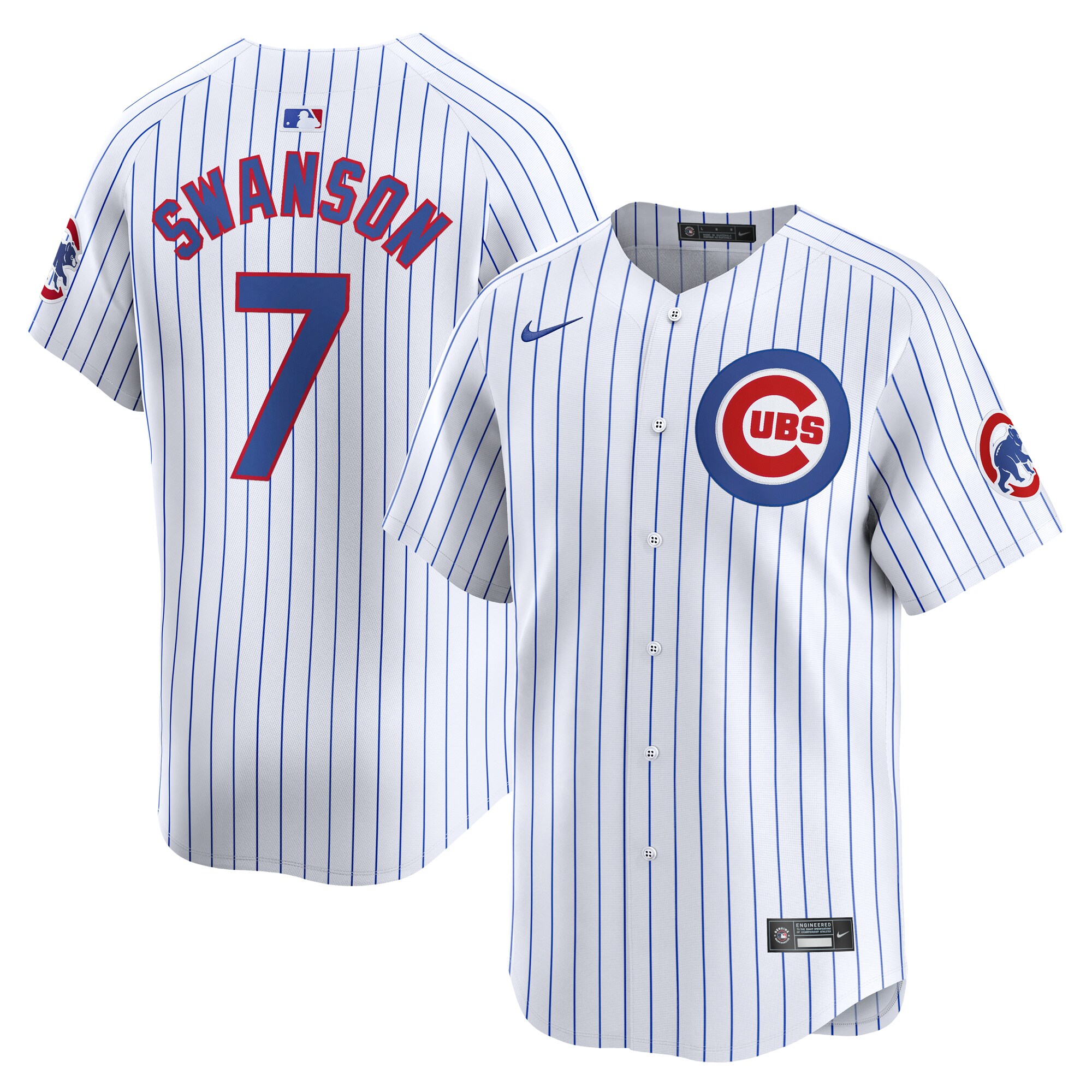 Chicago Cubs Dansby Swanson White Home Limited Player MLB Jersey Youth