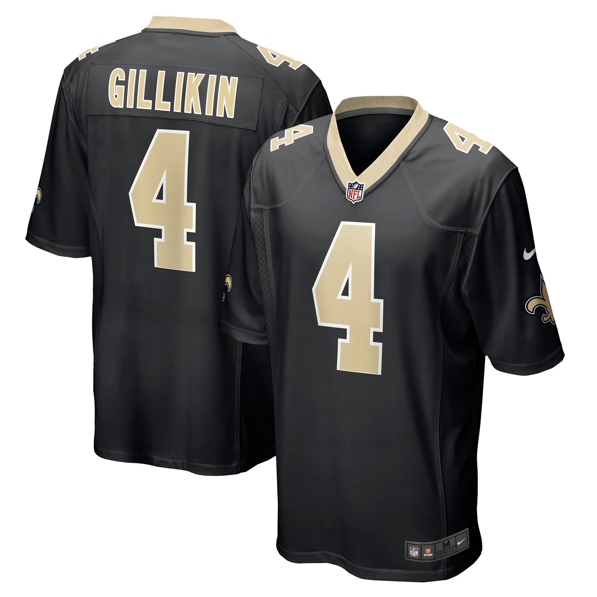New Orleans Saints Blake Gilikin Black Game Player NFL Jersey Men's