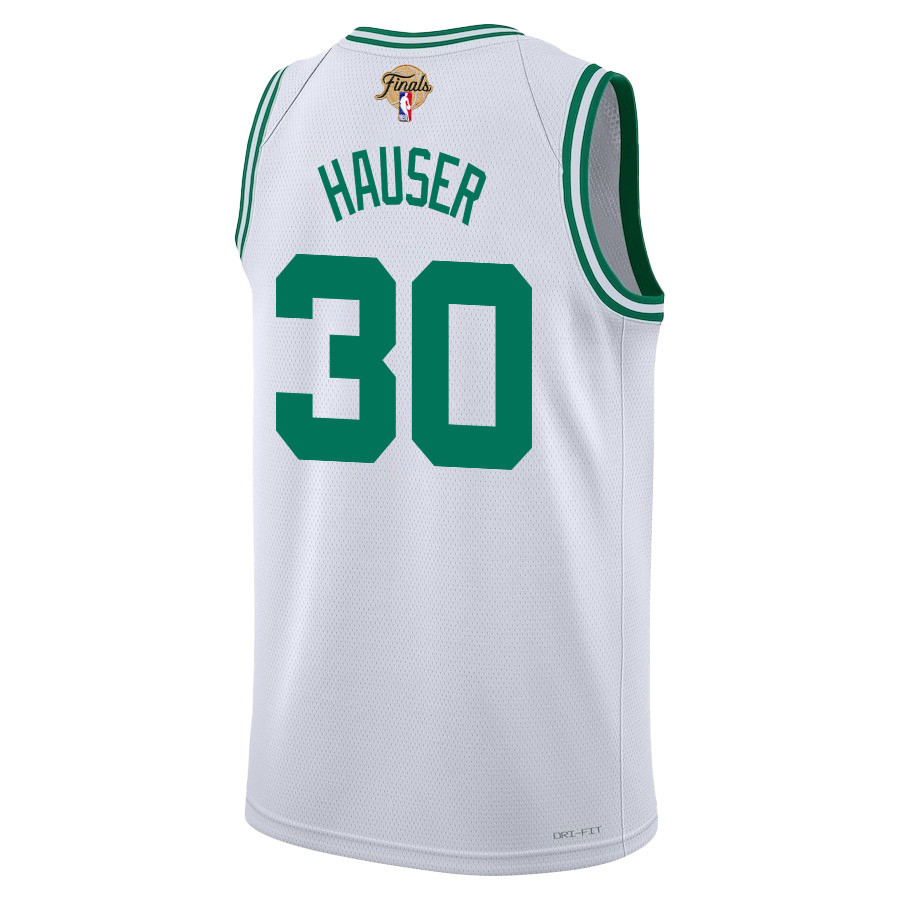 Sam Hauser 30 Boston Celtics 2024 FINALS PATCH Swingman Association Editio White NBA Jersey Men's