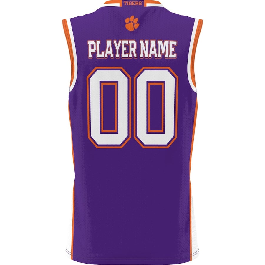 Clemson Tigers NIL Custom Purple NCAA Jersey Men's