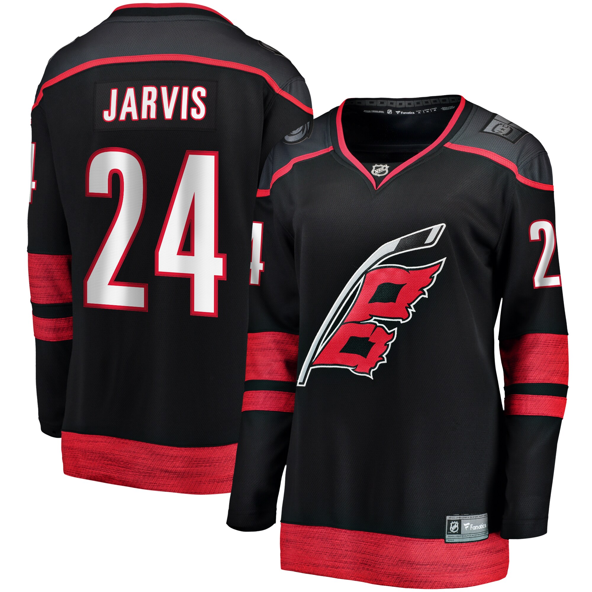 Carolina Hurricanes Seth Jarvis Black Home Breakaway Player NHL Jersey Women's