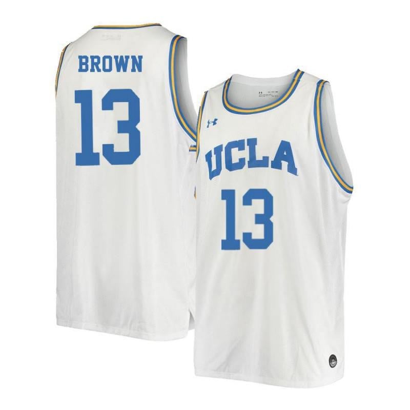 13 David Brow White Retro Elite UCLA Bruins NCAA Jersey Men's
