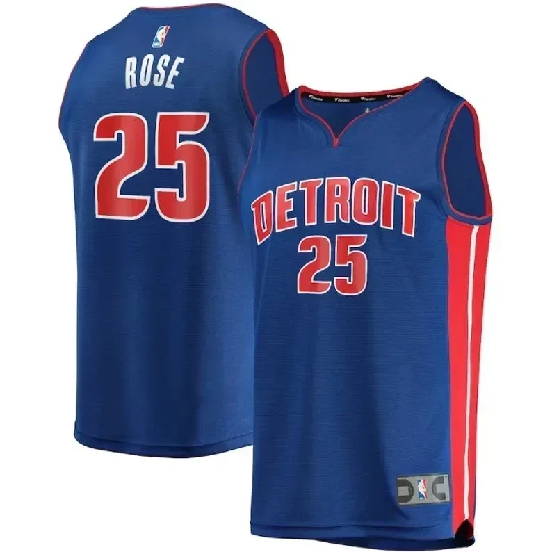 Detroit Pistons Derrick Rose 25 NBA Jersey Men's
