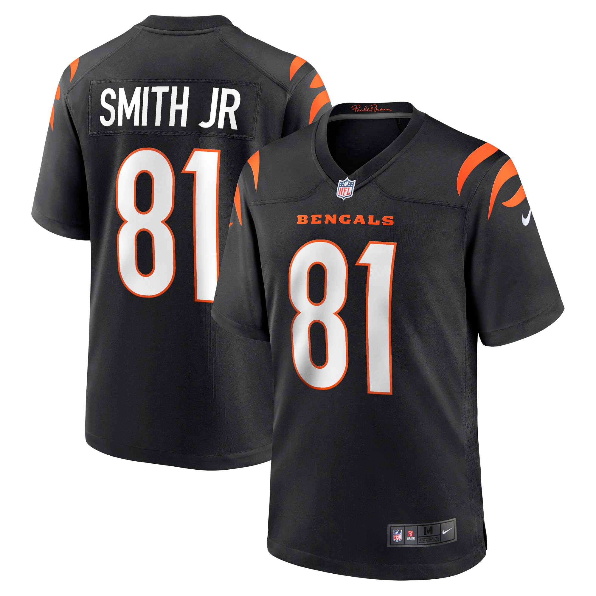 Cincinnati Bengals Irv Smith Jr. Black Game NFL Jersey Men's