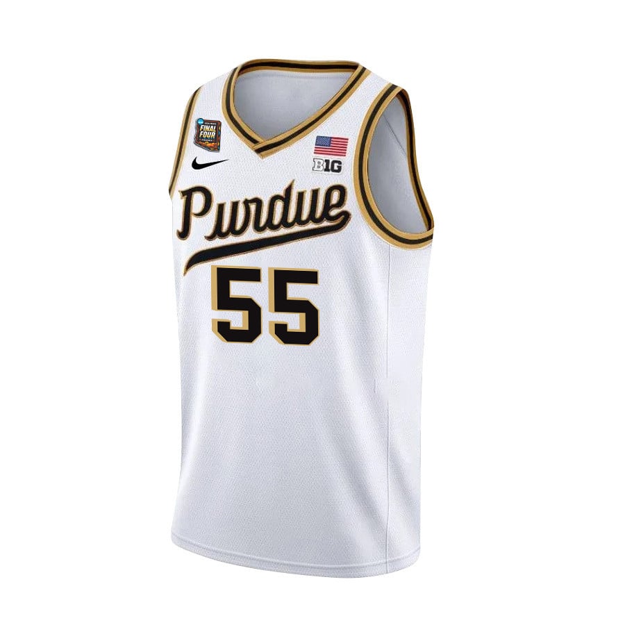 Lance Jones 55 Purdue Boilermakers 2024 Final Four Patch Unisex NCAA Jersey Unisex