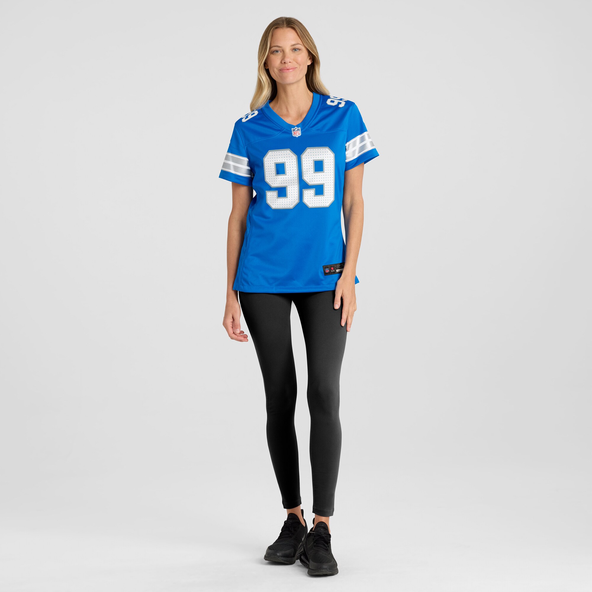 Detroit Lions Brodric Martin Blue Team Game NFL Jersey Women's